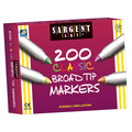 Sargent Art Classic Broad Tip Marker Assortment, 8 Colors, 200 Count 22-1527